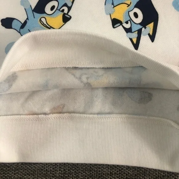 Moose Bluey Bingo Long Toddler Boys Sleeve Pullover Sweatshirt White 2T - Picture 9 of 13